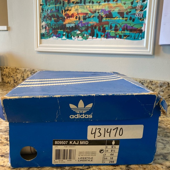 Adidas Kareem Abdul Jabbar Mid White/Red - Picture 2 of 6